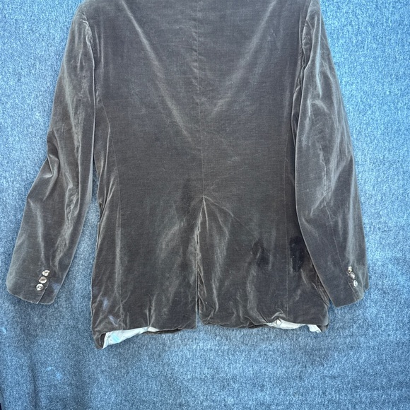 vintage 70s velvet blazer‎ jacket equestrian brown sz 40 - Picture 11 of 11